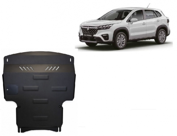 Unterfahrschutz für Motor und Getriebe aus Stahl für  Suzuki S-Cross