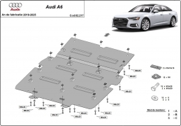 Unterfahrschutz für Motor der Marke Audi A6