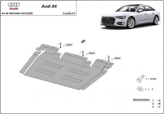 Stahl Getriebe Schutz für Audi A6A6