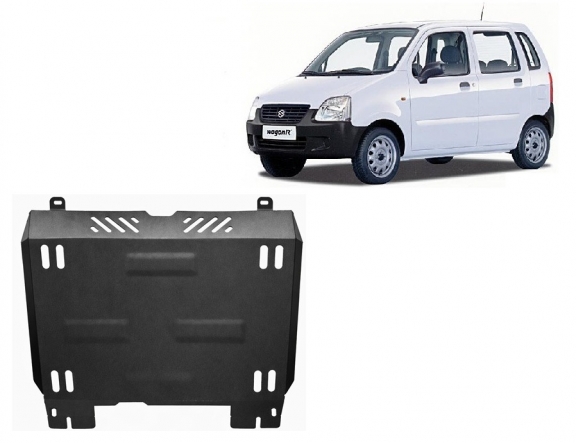 Unterfahrschutz für Motor und Getriebe aus Stahl für  Suzuki Wagon R+