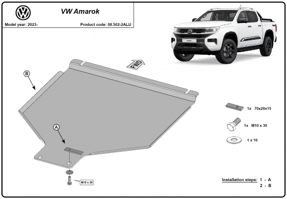 Aluminium Getriebe Schutz für  Volkswagen Amarok