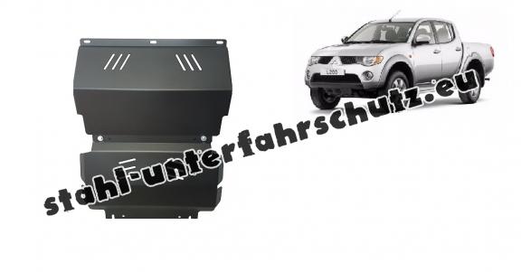 Unterfahrschutz für Motor und  kühler aus Stahl für  Mitsubishi L 200