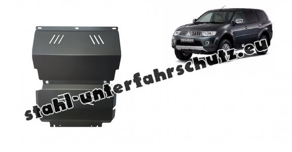 Unterfahrschutz für Motor und  kühler aus Stahl für  Mitsubishi Pajero Sport 2