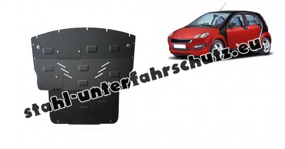 Unterfahrschutz für Motor und Getriebe aus Stahl für  Smart ForFour Benzin