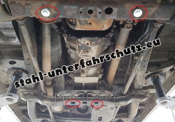 Getriebe schutz aus Stahl für  Mitsubishi Pajero 3 (V60, V70)