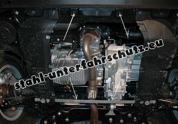 Unterfahrschutz für Motor und Getriebe aus Stahl für  Lancia Delta 3