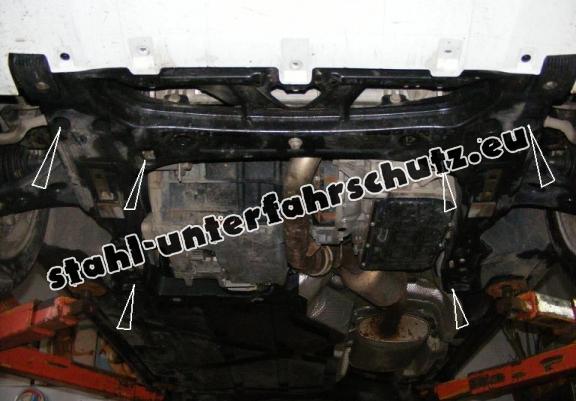 Unterfahrschutz für Motor, Getriebe und Differential aus Stahl  Mercedes A-Class