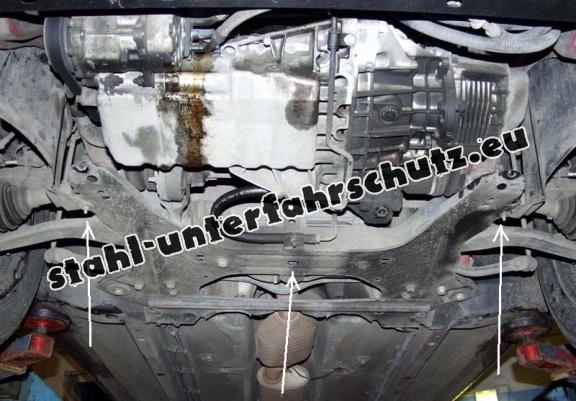 Unterfahrschutz für Motor und Getriebe aus Stahl für  Peugeot 406