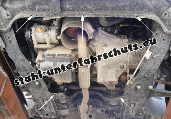 Unterfahrschutz für Motor und Getriebe aus Stahl für  Peugeot Expert
