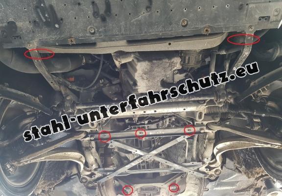 Unterfahrschutz für Motor der Marke Audi A4 B8, benzin