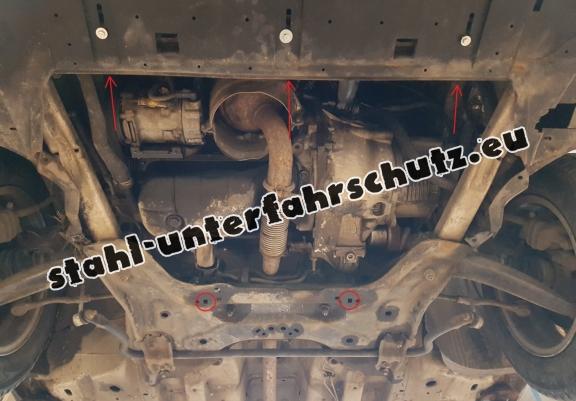 Unterfahrschutz für Motor und Getriebe aus Stahl für  Peugeot 3008