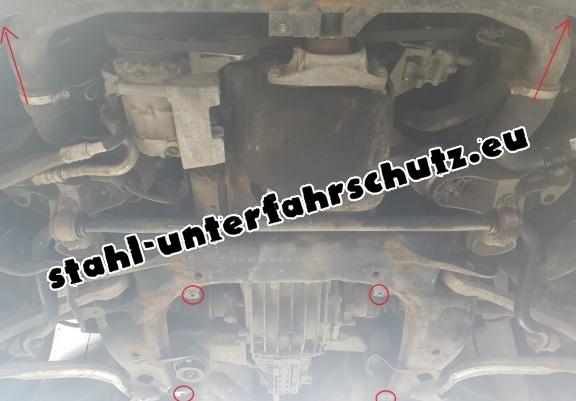 Unterfahrschutz für Schaltgetriebe aus Stahl für   Audi A4  B5