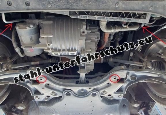 Unterfahrschutz für Motor und Getriebe aus Stahl für  VW Up