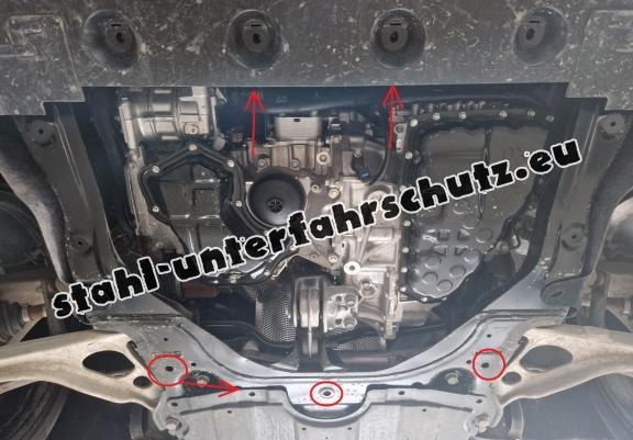 Unterfahrschutz für Motor der Marke Nissan Qashqai J12