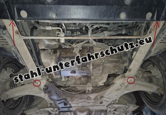Unterfahrschutz für Motor der Renault Vels Satis