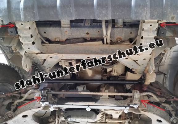 Unterfahrschutz für Motor und  kühler aus Stahl für Nissan Pick Up