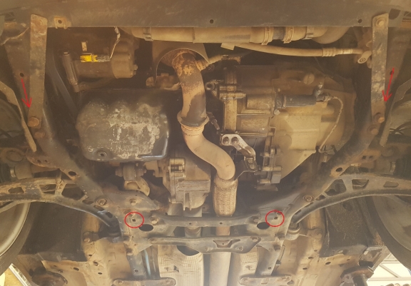 Unterfahrschutz für Motor und Getriebe aus Stahl für Mini Countryman R60