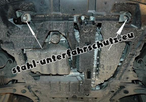 Unterfahrschutz für Motor und Getriebe aus Stahl für  Mitsubishi ASX
