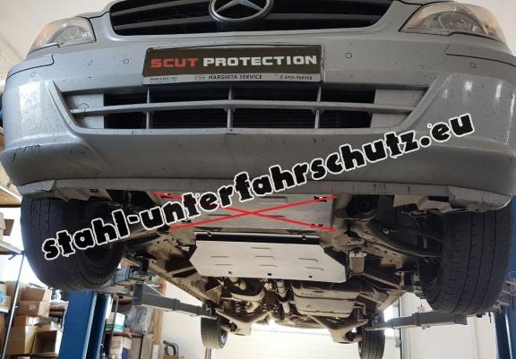 Stahl Getriebe Schutz für Mercedes Vito W639 - 2.2 D 4x2