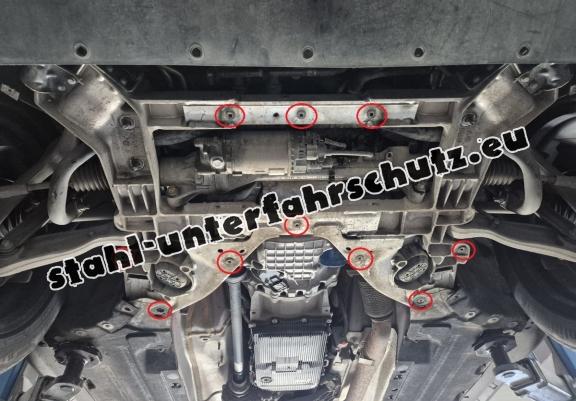 Aluminium Unterfahrschutz für Motor und Getriebe für den Alfa Romeo Stelvio