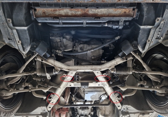 Unterfahrschutz für Motor der Marke BMW Seria5 E39