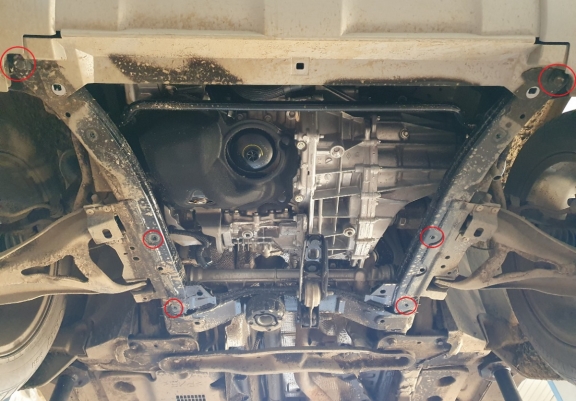 Aluminium Unterfahrschutz für Motor der Marke Dacia Duster