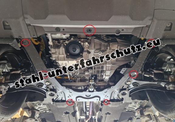 Aluminium Unterfahrschutz für Motor der Marke Dacia Duster - 4x2 +4x4