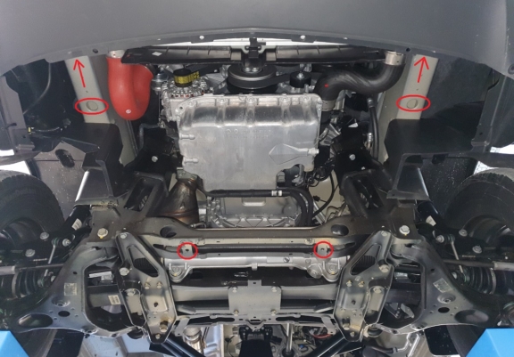 Unterfahrschutz für Motor der Marke Mercedes Sprinter 907  4x4