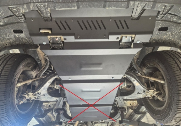 Unterfahrschutz für Motor und Kühler aus Stahl für Maxus T60 Max