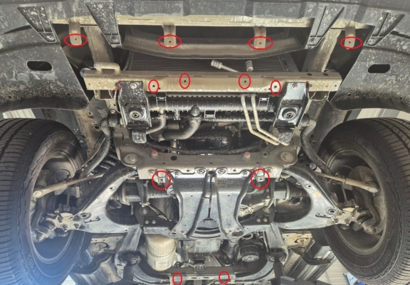 Unterfahrschutz für Motor und Kühler aus Stahl für Maxus T60 Max