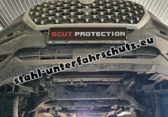 Unterfahrschutz für Motor der Ssangyong Musso Grand