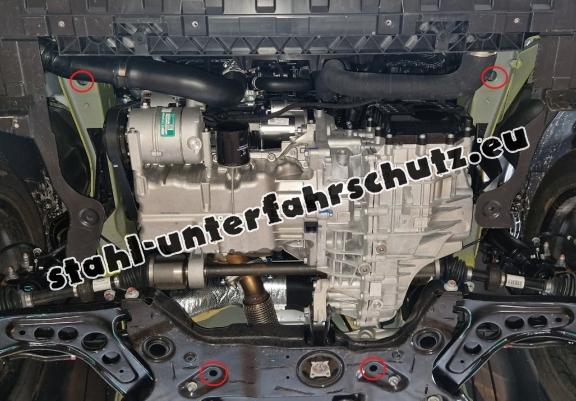 Aluminium Unterfahrschutz für Motor der Marke BAIC Beijing X75