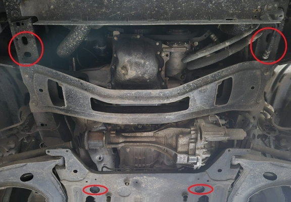 Aluminium Unterfahrschutz für Motor der Marke Ford Transit 4x4