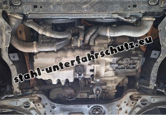 Aluminium Unterfahrschutz für Motor und Getriebe für den VW Caddy - Webasto