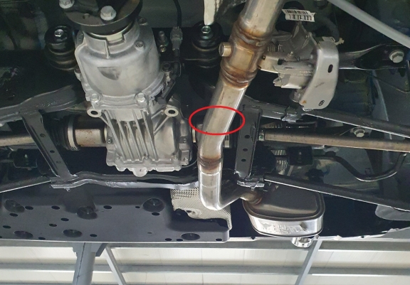 Aluminium schutz für AGR-Ventil der Marke  Dacia Duster