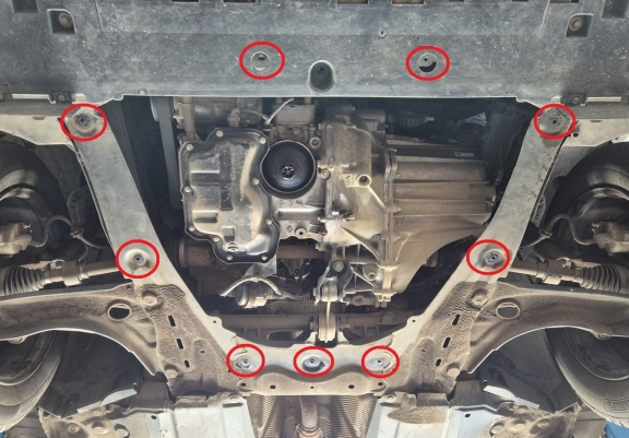 Aluminium Unterfahrschutz für Motor und Getriebe für den Dacia Logan