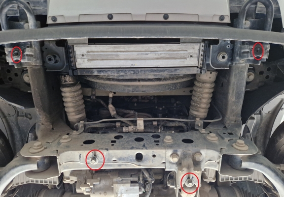 Unterer Aluminium-Kühlerschutz für den Volkswagen Amarok
