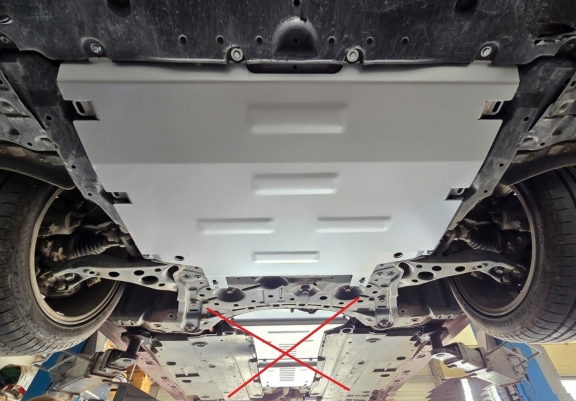 Aluminium Unterfahrschutz für Motor der Marke Toyota Corolla