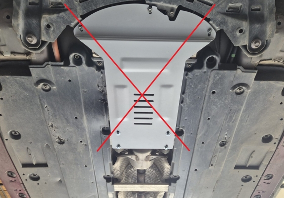 Aluminium-Katalysatorschutz / Kat-Schloss für Toyota Corolla Cross