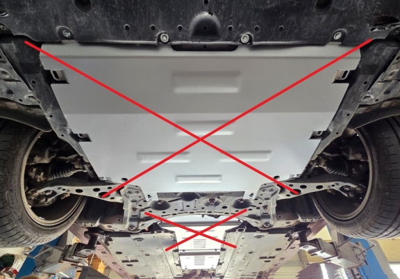 Aluminium-Katalysatorschutz / Kat-Schloss für Toyota Corolla Cross