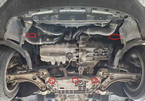 Unterfahrschutz für Motor der Marke Audi A3