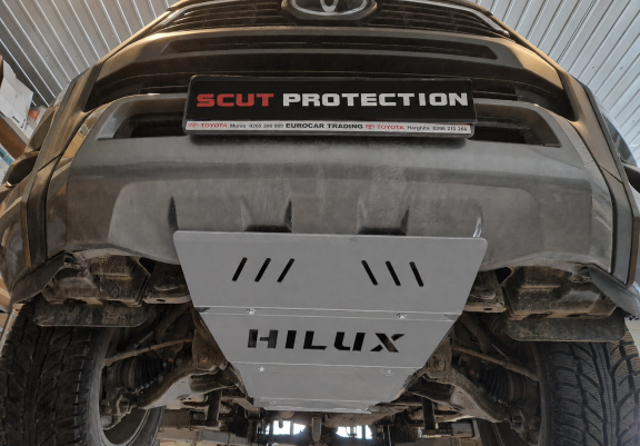 Kühlerschutz für unten aus Aluminium für Toyota Hilux Revo
