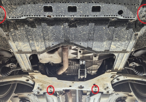 Unterfahrschutz für Motor der Marke Suzuki SX 4 - Aktionspaket Aluminium