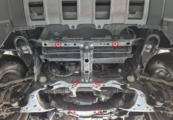 Unterfahrschutz für Motor der Marke Toyota Land Cruiser - Aktionspaket