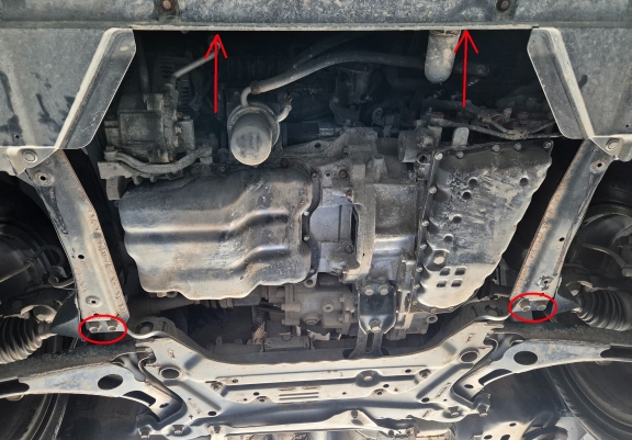 Aluminium Unterfahrschutz für Motor der Marke Mitsubishi Eclipse Cross