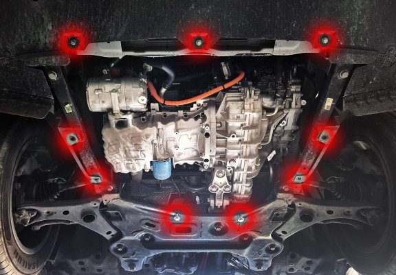 Aluminium Unterfahrschutz für Motor der Marke Chery Tiggo 4