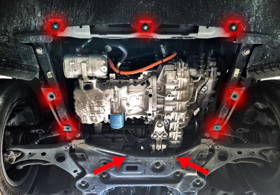 Aluminium Unterfahrschutz für Motor der Marke Chery Tiggo 4