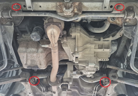 Unterfahrschutz für Motor und Getriebe aus Stahl für  Suzuki Wagon R+