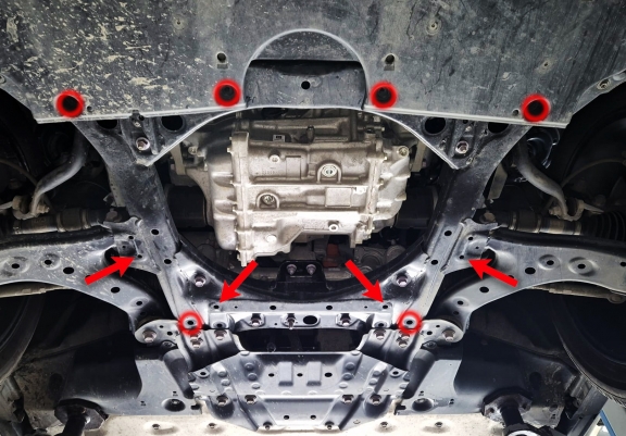 Aluminium Unterfahrschutz für Motor der Marke Subaru Soltera