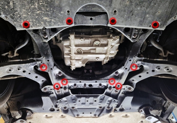 Aluminium Unterfahrschutz für Motor der Marke Subaru Soltera